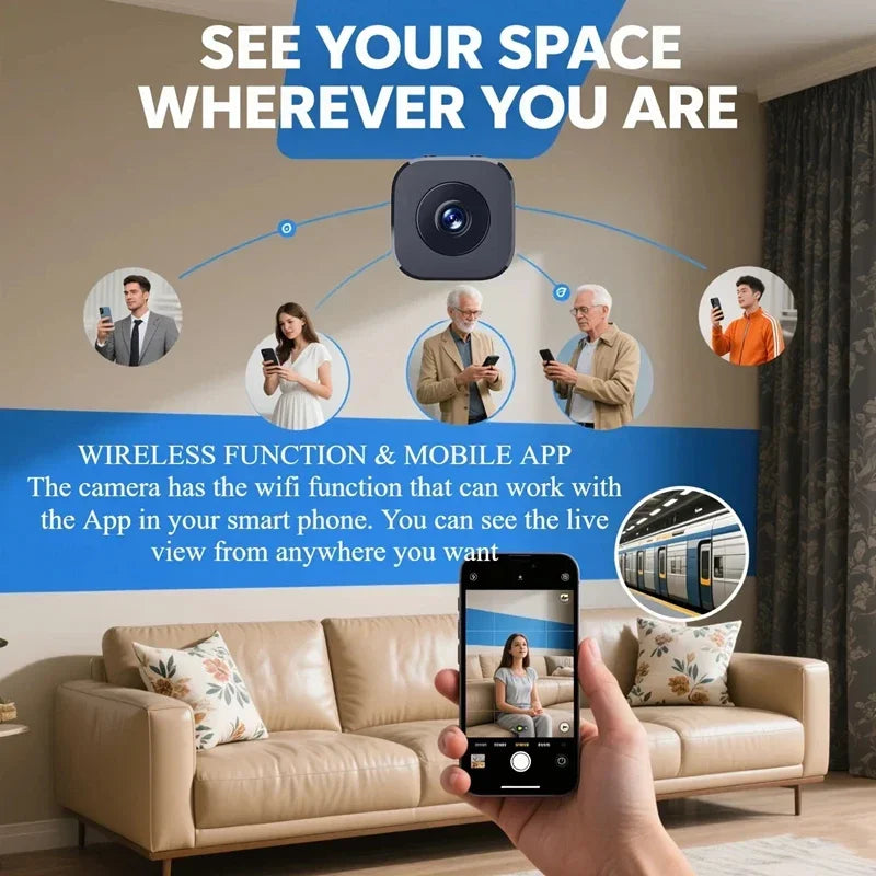 Xiaomi Mini Security HD Camera 4K Wireless WiFi Surveillance With 2 Way Audio Motion Detection Intelligent Infrared Night Vision