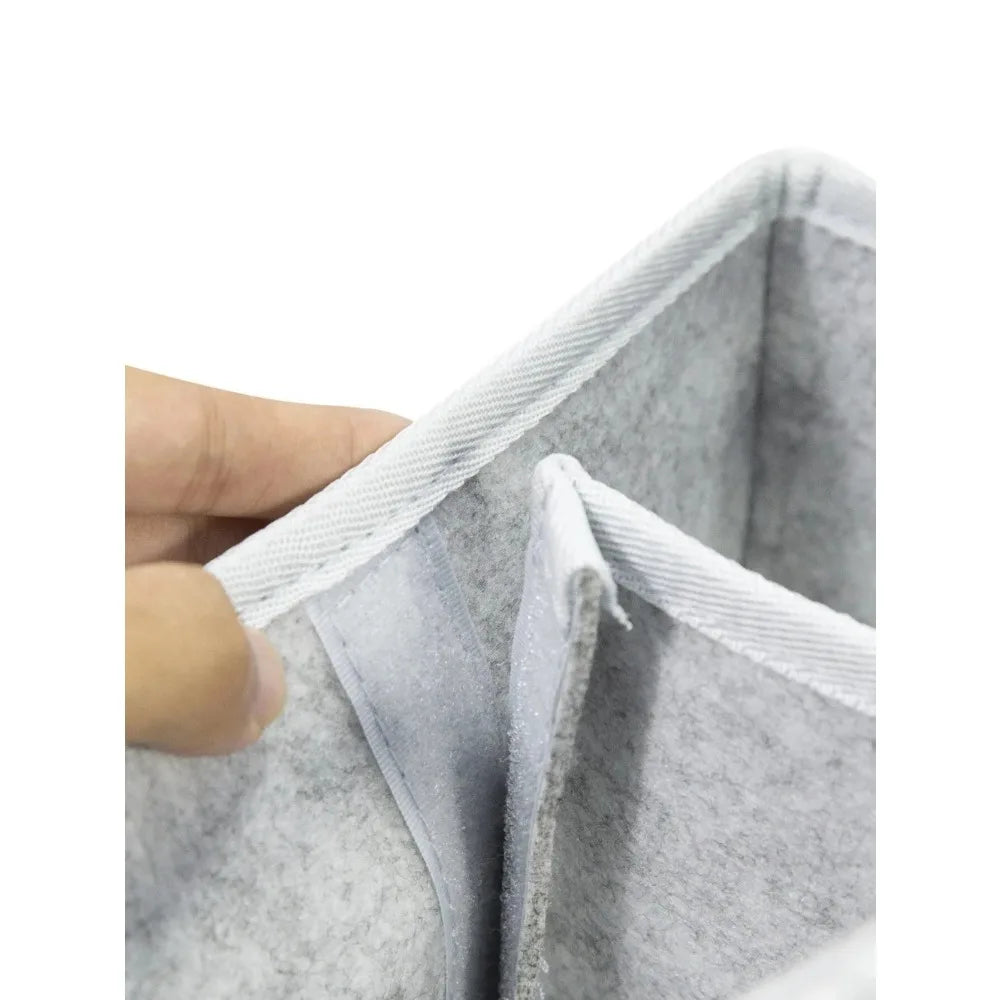 Baby Stroller Organizer - Foldable Mommy Tote Bag & Diaper Storage Hanging Basket | Portable & Thicken Design for Easy Access