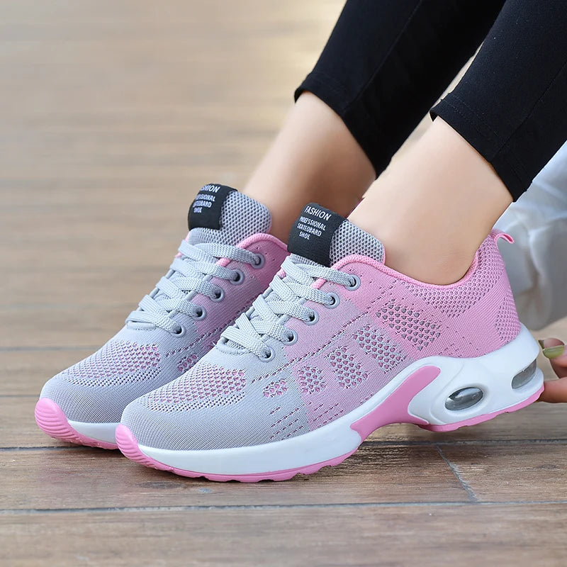 Women Running Shoes Breathable Casual Shoes Outdoor Light Weight White  Sports Shoes Casual Walking Sneakers for Wamen