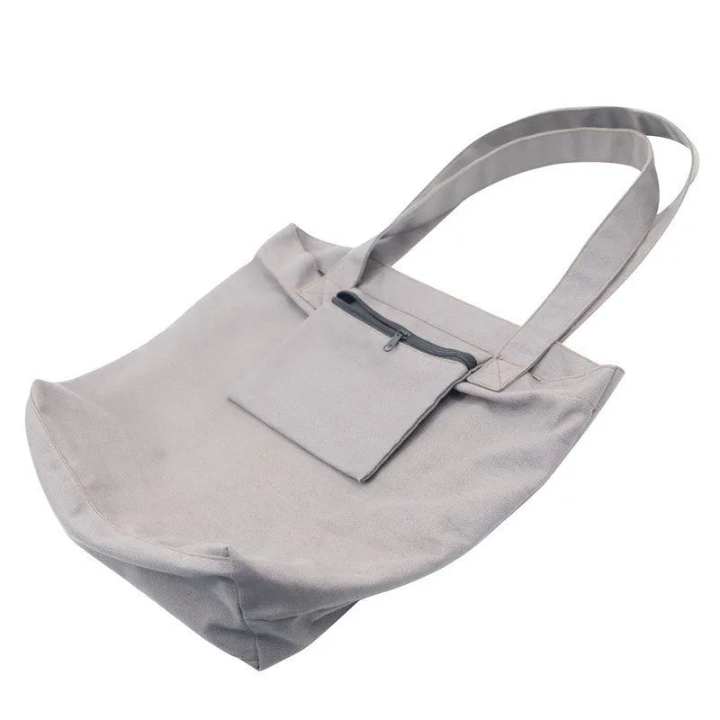 1pc Yoga Bag Yoga Mat Storage Tote Large Capacity Portable Canvas Storage Bag for Fitness Pilates Outdoor Exercise