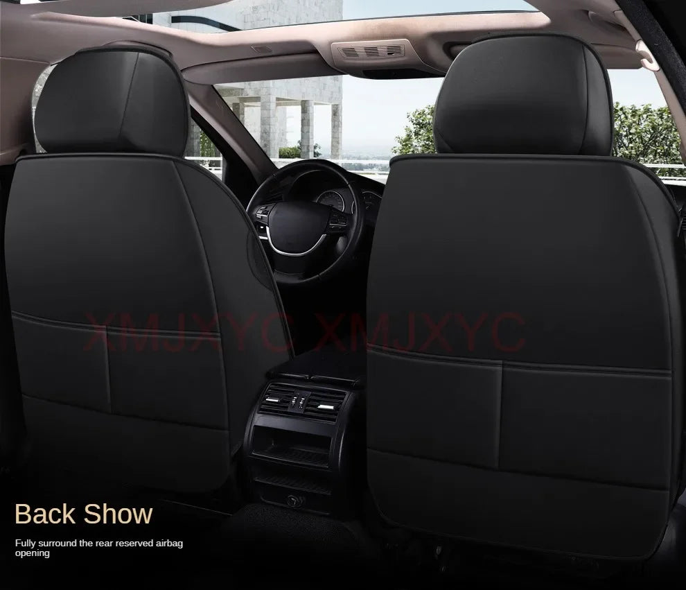 Universal Style Full Coverage Car Seat Cover for Ford Focus Mk4 Audi A6 4F W211 Skoda Kodiaq Clio 4 Car Accessories Pu Leather