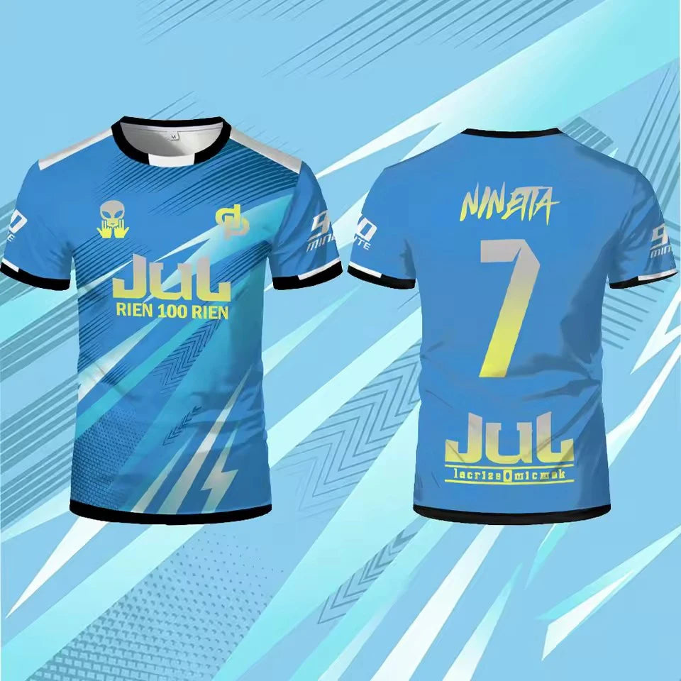 Jul Toto Ninetta 2026 Rien 100 Rien Soccer Jersey Summer Outdoor Breathable Training T-shirt Unisex Crew Neck Tee For Mens Women