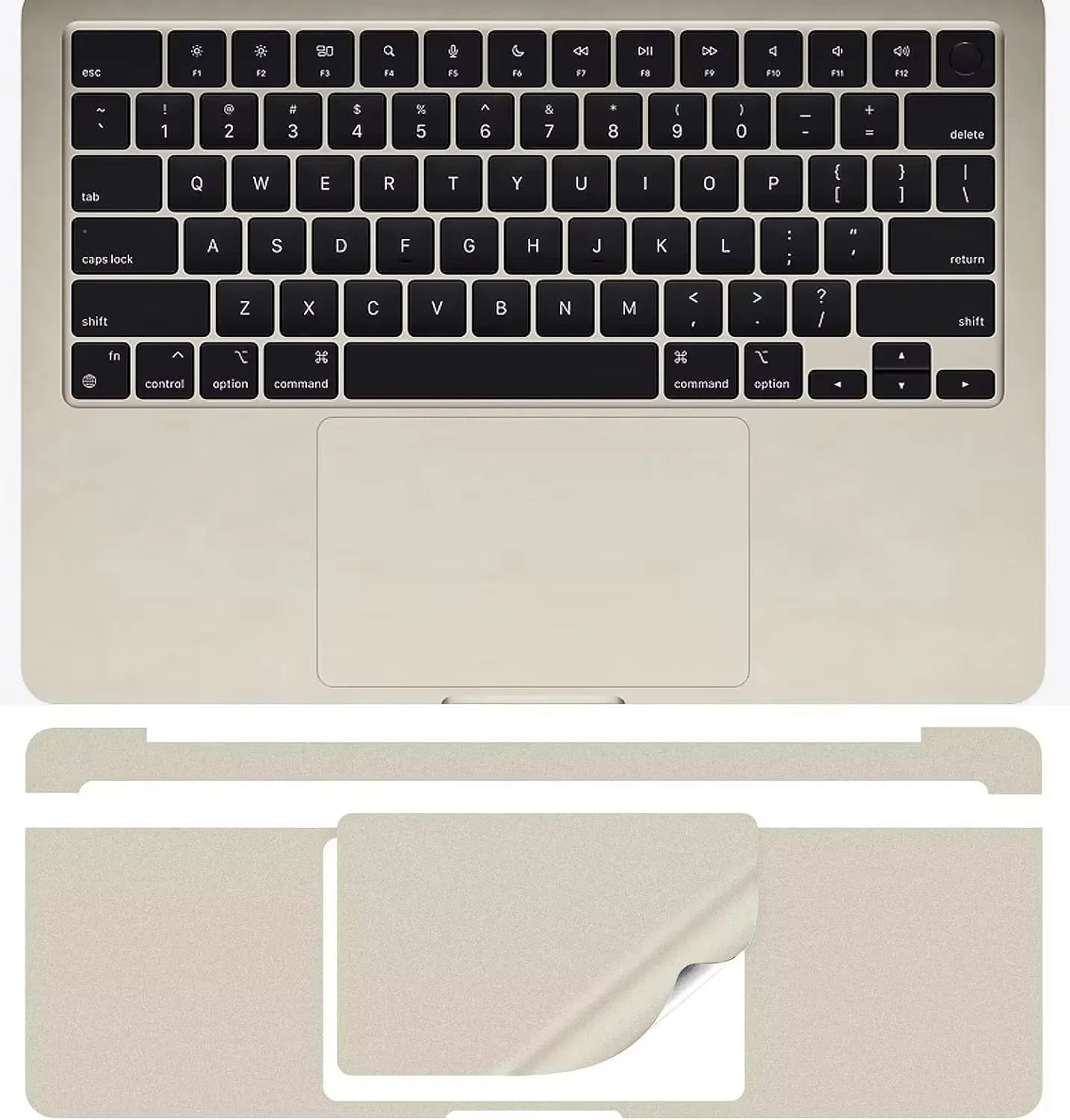 For macbook air 13.6 A3240 M4 AIR 15" A3241 2025 -22 M2 M3 Notebook computer Palm support touchpad protection vinyl skin sticker