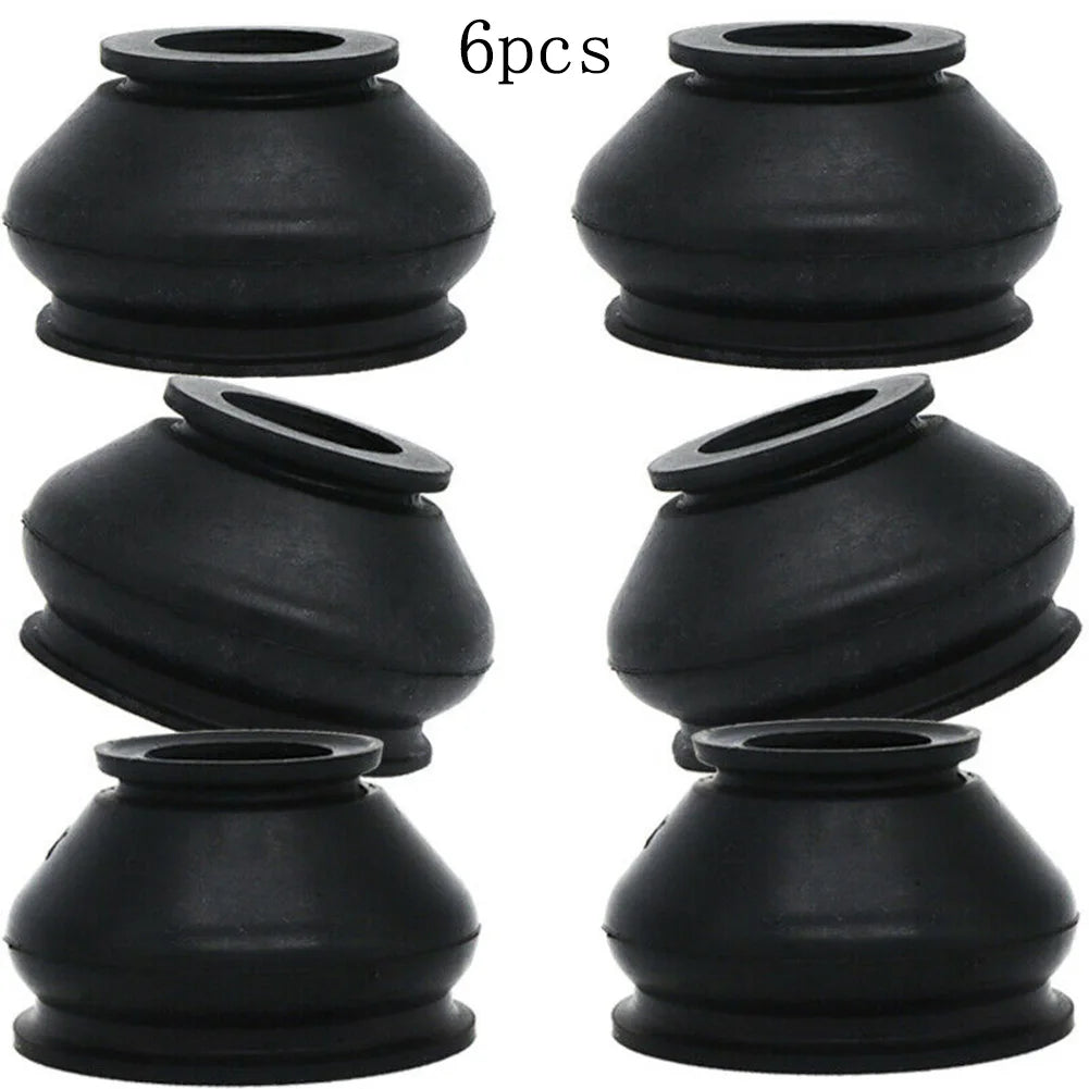 6pcs Universal Rubber Tie Rod End And Ball Joint Dust Boots Cover Universal Ball Joint Boot Replacement Accessories