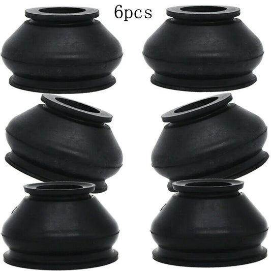 6pcs Universal Rubber Tie Rod End And Ball Joint Dust Boots Cover Universal Ball Joint Boot Replacement Accessories