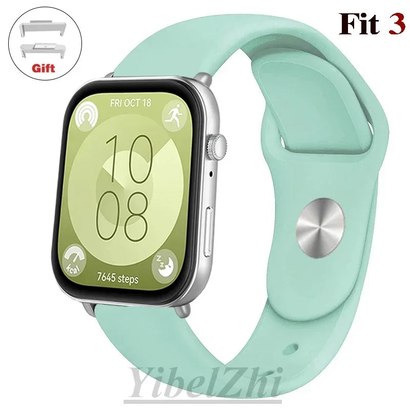 sport Band For Huawei Watch FIT 3 Strap smartwatch Silicone Official 1:1 correa for Huawei Watch fit3 2024 watchband Accessories