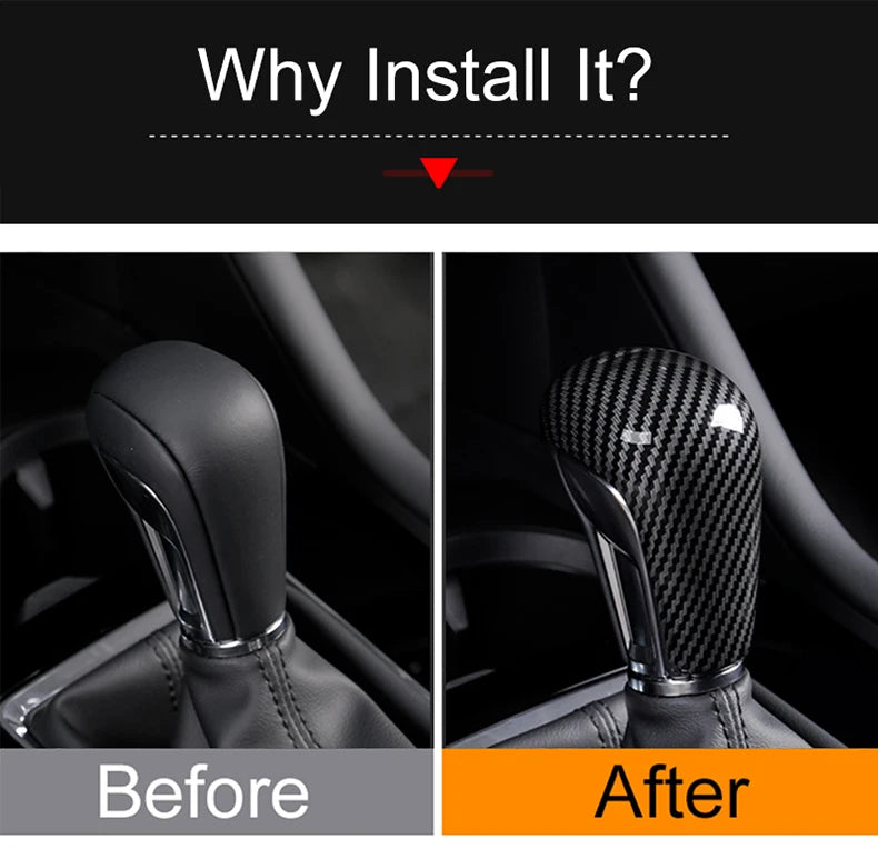 Car Gear Shift Knob Gear Head Cover Trim Sticker For Mazda 3 BP Axela CX-30 CX30 CX-50 CX50 2019 2020 2021 2022 2023 2024 2025