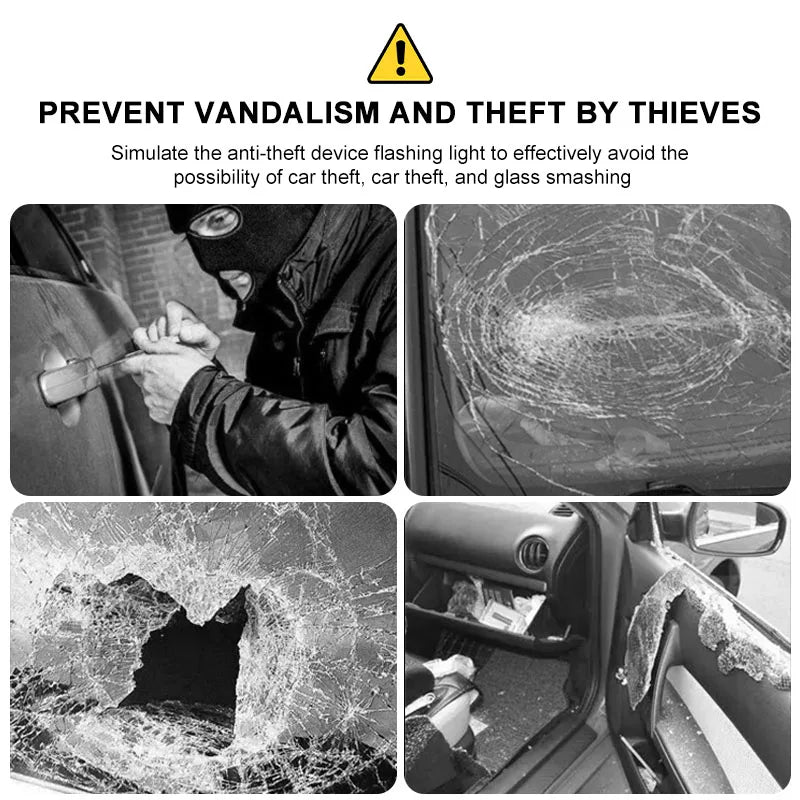 1Pcs Car Solar Powered Wireless Anti-Theft Caution Lamp LED Flashing Light Styling For Suzuki Jimny Grand Vitara Sx4 Swift Alto