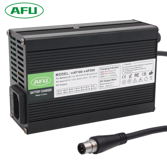 58.8V 4A 5A Li-ion Battery Smart Charger Used For 14S 51.8V Li-ion Battery 3pin Male RPG0021 Plug