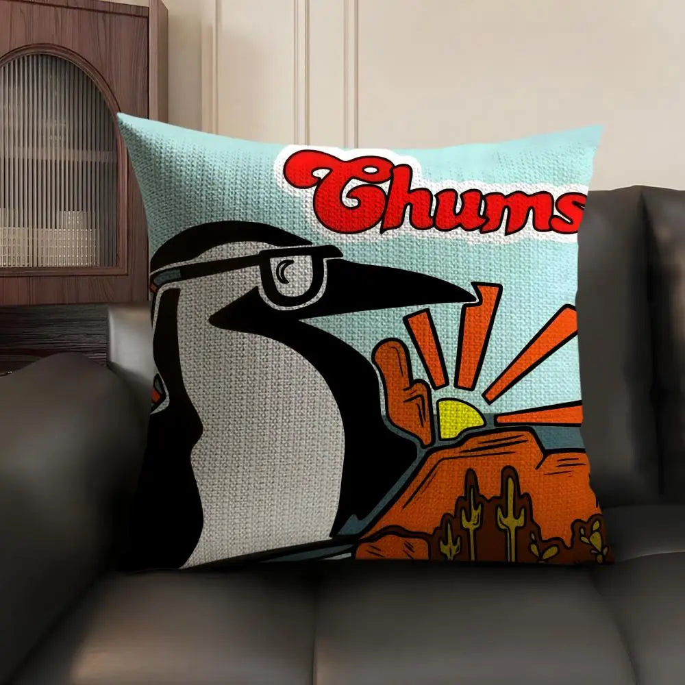 Fashion Art Design C-ChuMS Cushion Cover Soft Plush Double-Sided Printed Decorative Pillow Case Sofa All Seasons Home Decor Gift
