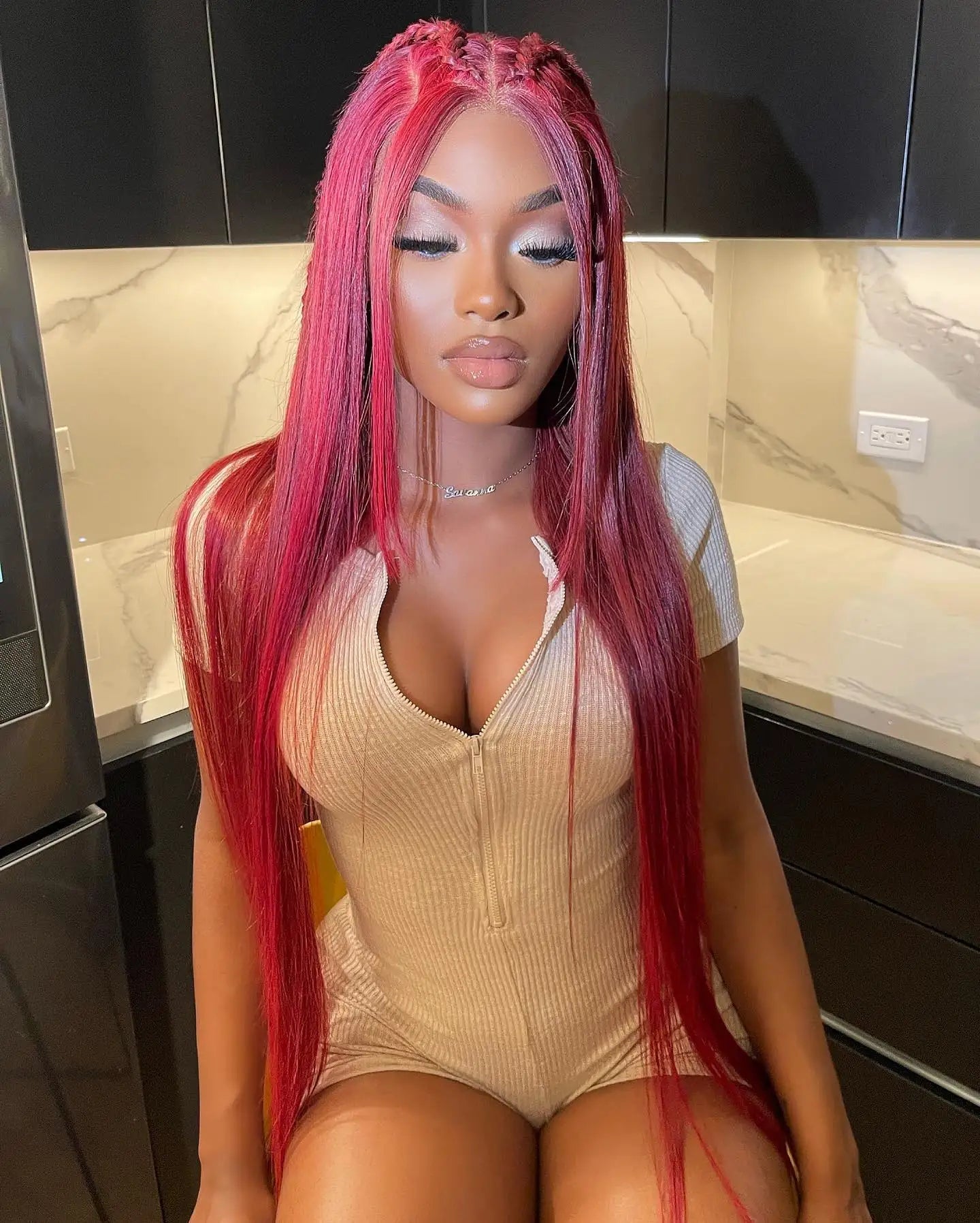 Burgundy Transparent Lace Frontal Human Hair Wig 7x5 Glueless Red 99J Straight Colored 13x4 Lace Front Human Hair Wigs For Women