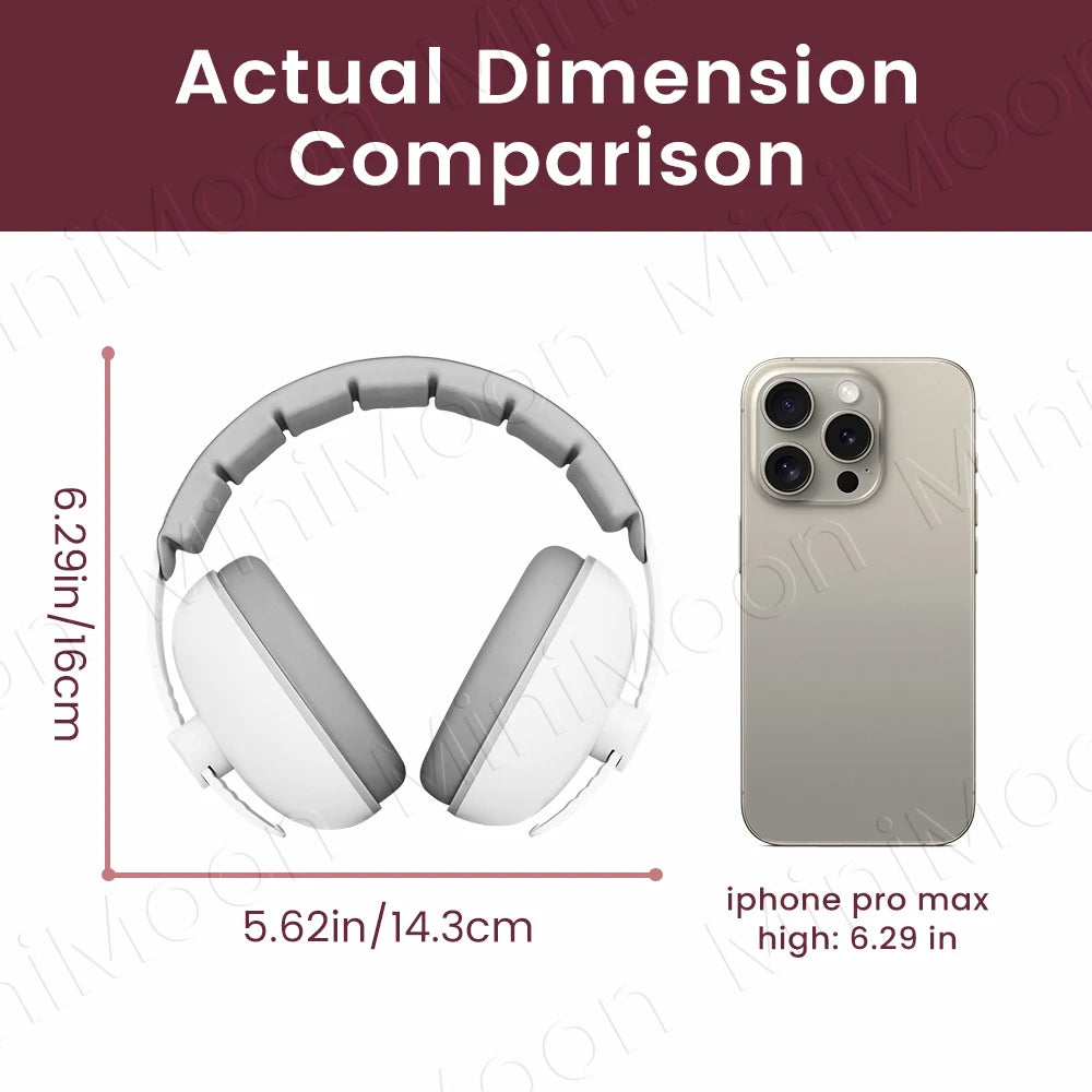 Baby Noise Canceling Earmuffs for Newborn & Toddler, Infant Hearing Protection Headphones