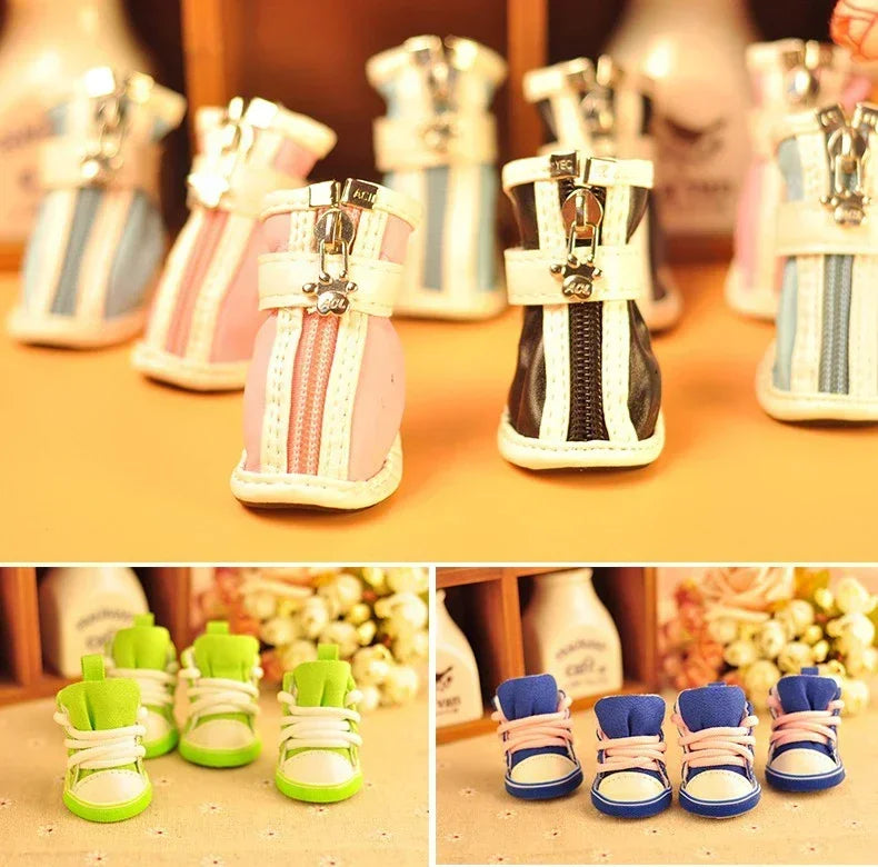 2024 New Fashion pet shoes for dogs teddy small dog shoes Anti-slip Puppy pet boot ZL102