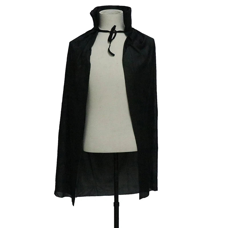 Halloween Costume For Men Woman Kids Female Girl Boy Adult Death Scary Devil Role Red Black Witch Vampire Long Cape Cloak Hooded