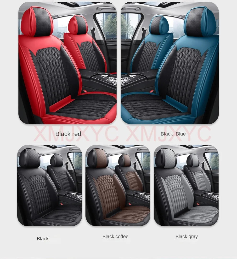Pu Leather Universal Car Seat Cover for MITSUBISHI Outlander ASX Eclipse Lancer Pajero Sport Galant Triton Auto Accessories