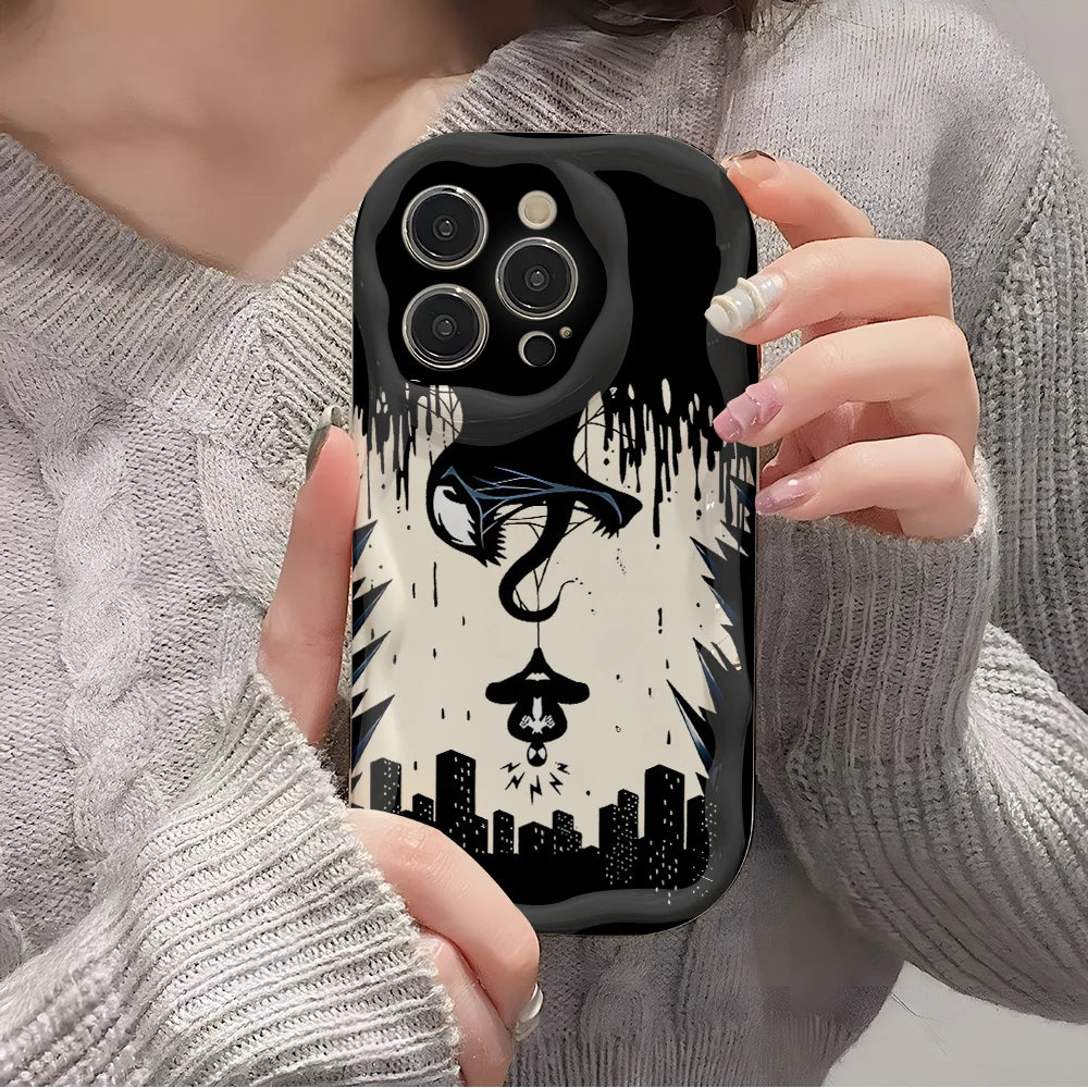 A-Avengers Spider Venoms Men Phone Case for Xiaomi Redmi Note 15 14 13 12 12S 11 Pro Plus 15 15C 14C 13C 12C 4G 5G 3D Wave Cover