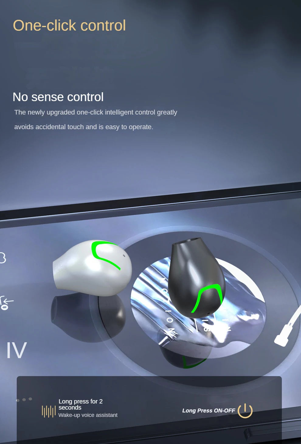 Mini Invisible Headset Bluetooth 5.3 in-ear Earphone TWS Wireless Headphone Noise Reduction HiFi Earbuds for XIAOMI iPhone