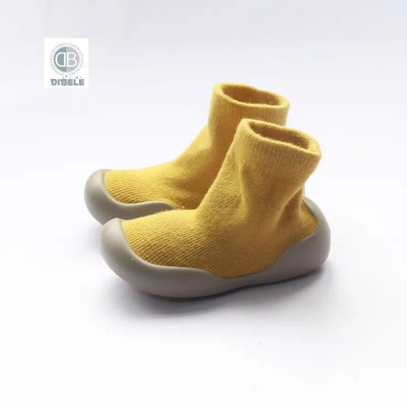 Baby Walking Shoes Spring and Autumn Children's Solid Color Anti Slip Children's Shoes Socks Floor Socks for Boys and Girls
