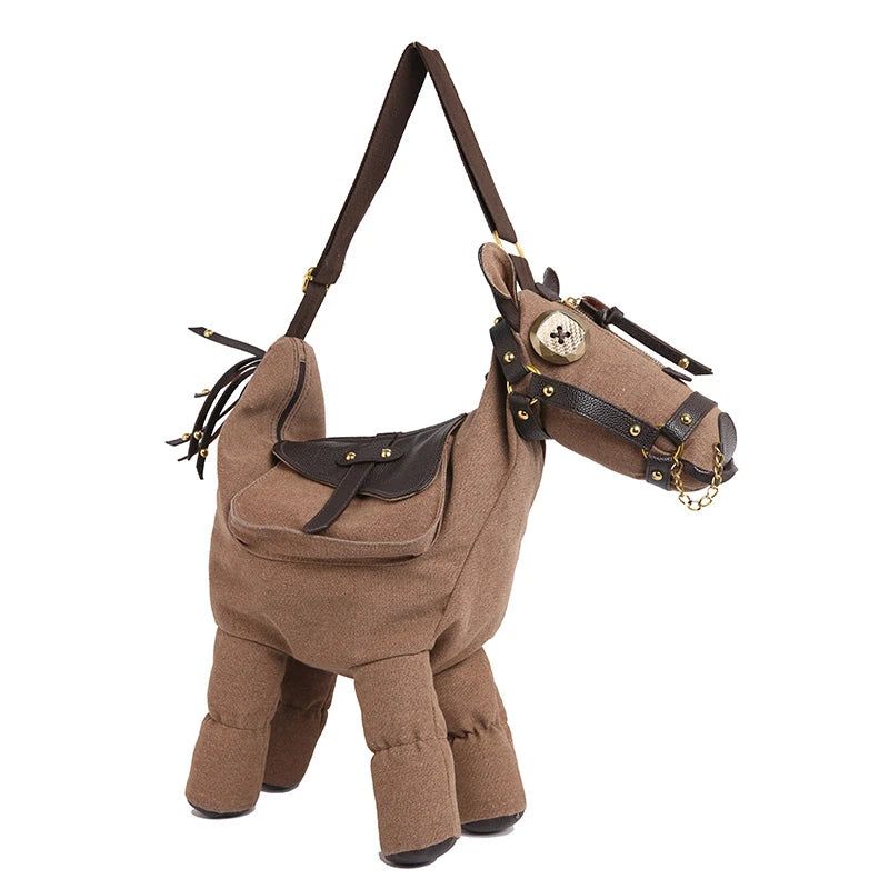 Sense of Luxury Personality Super Cool Crossbody Bags for Women Hot Trendy 2026 New Style Fashionable Canvas Pony Shoulder Bags