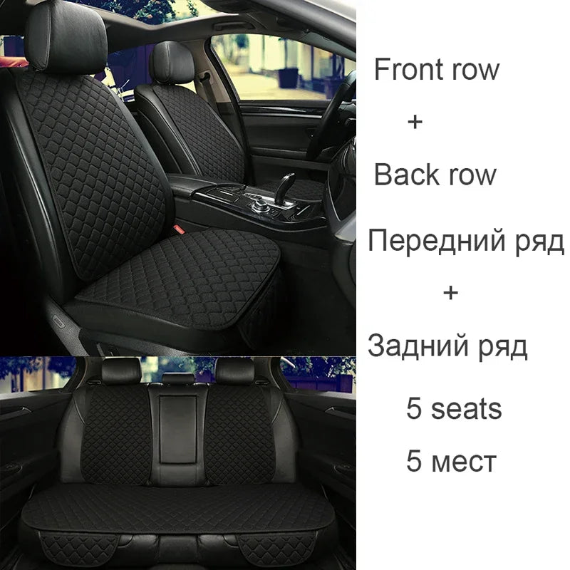 Linen Car Seat Cover Seat Universal Cushion for FORD Fiesta Fusion Mondeo Taurus Mustang Territory Kuga F-150 CAR Accessories