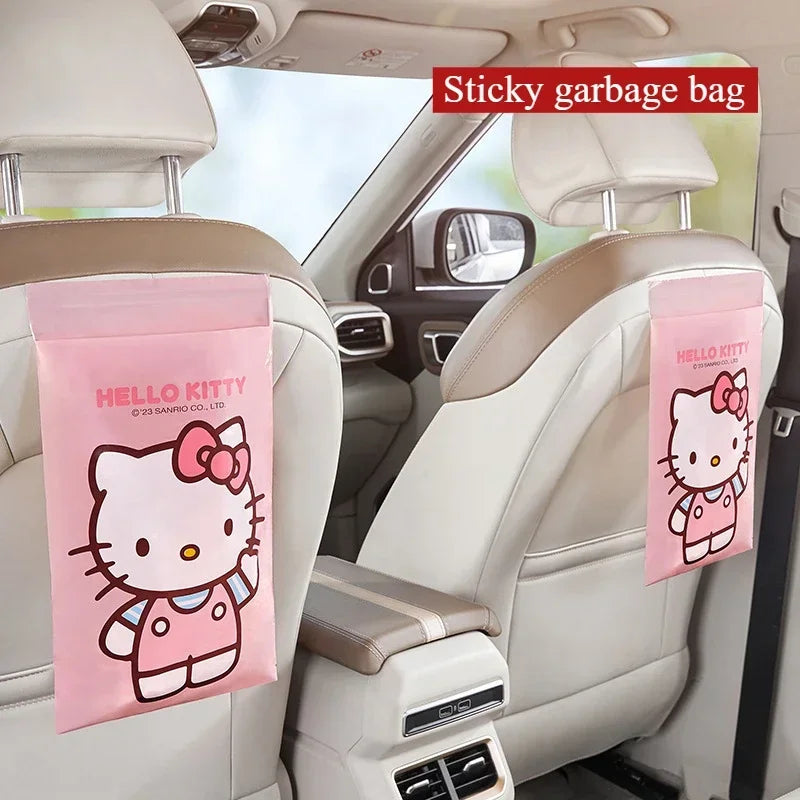 Sticky Car Trash Can - Car Garbage Bag Desk Organizer Auto Interior Storage Solution for Vehicle Cleanliness