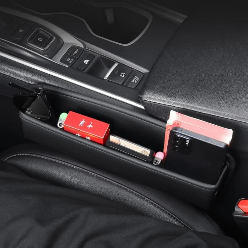 For Mazda BT50 BT-50 MX-5 RF Car Seat Gap Storage Box Key Card Phone Reserved Charging Cable Hole Sundries Organizer Accessories