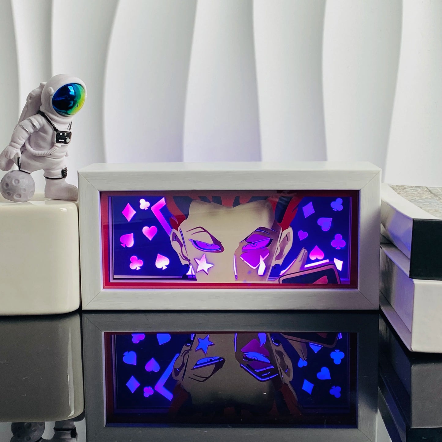 Anime Light Box Paper Cut Shadow Lightbox Wood Frame Nightlight for Child Bedroom Decor Led Night Light 3d Desk Lamp Gifts