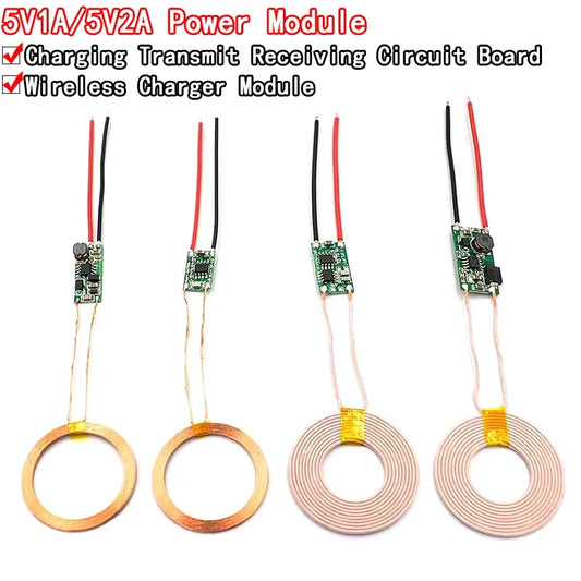 5V 1A/2A power supply wireless charger transmitter receiver terminal circuit board module for DIY phone