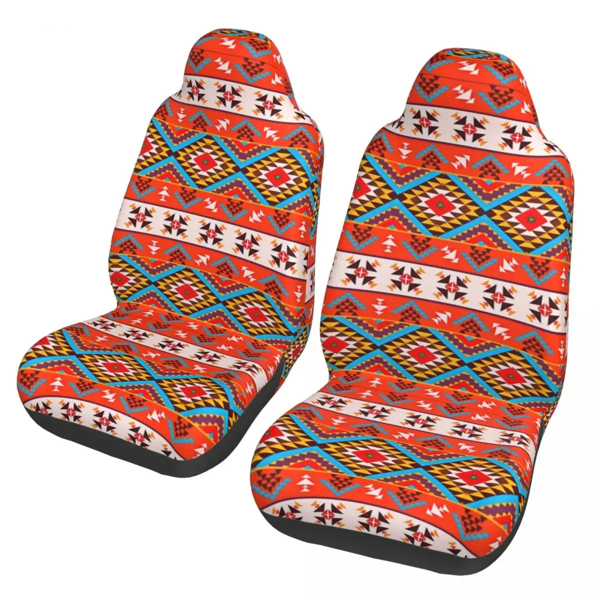 Boho Aztec Universal Car Seat Cover Four Seasons Women Ethnic Persian Tribal Car Seat Cushion Fabric Hunting