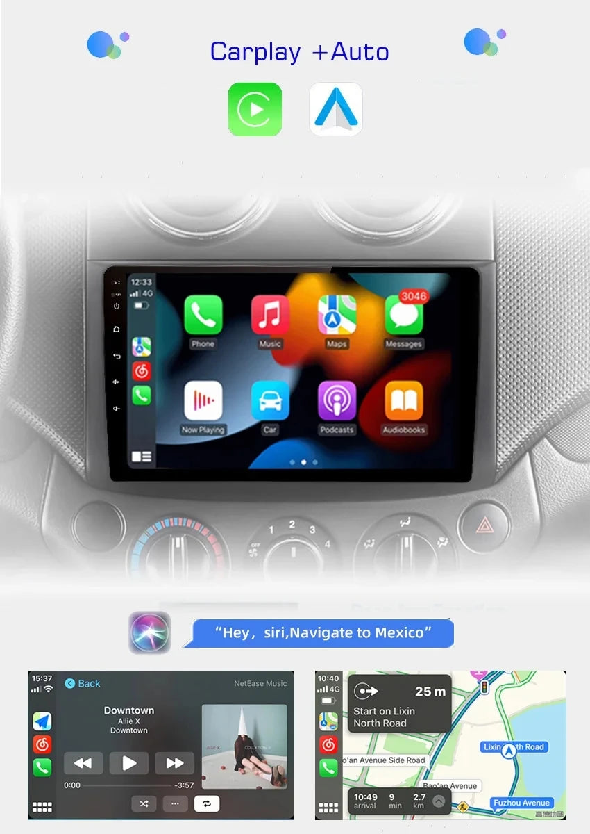 2din Android 15 Car Radio For Chevrolet AVEO T250 2006-2012 Carplay Android Auto Multimedia Stereo Player GPS Navi DSP HD Audio