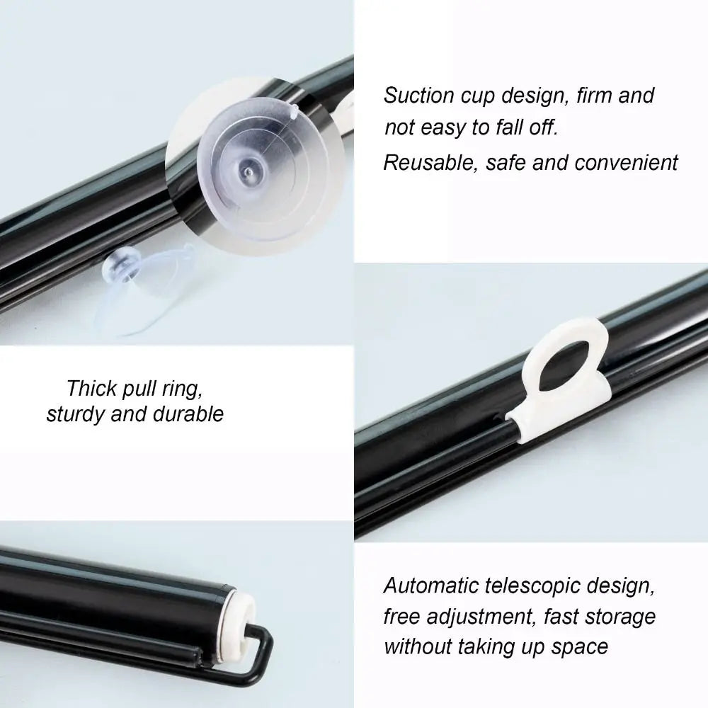 Retractable Front Window Sunshade Telescopic Windshield Anti-UV Sunshade For Truck Passenger Protection High-Definition
