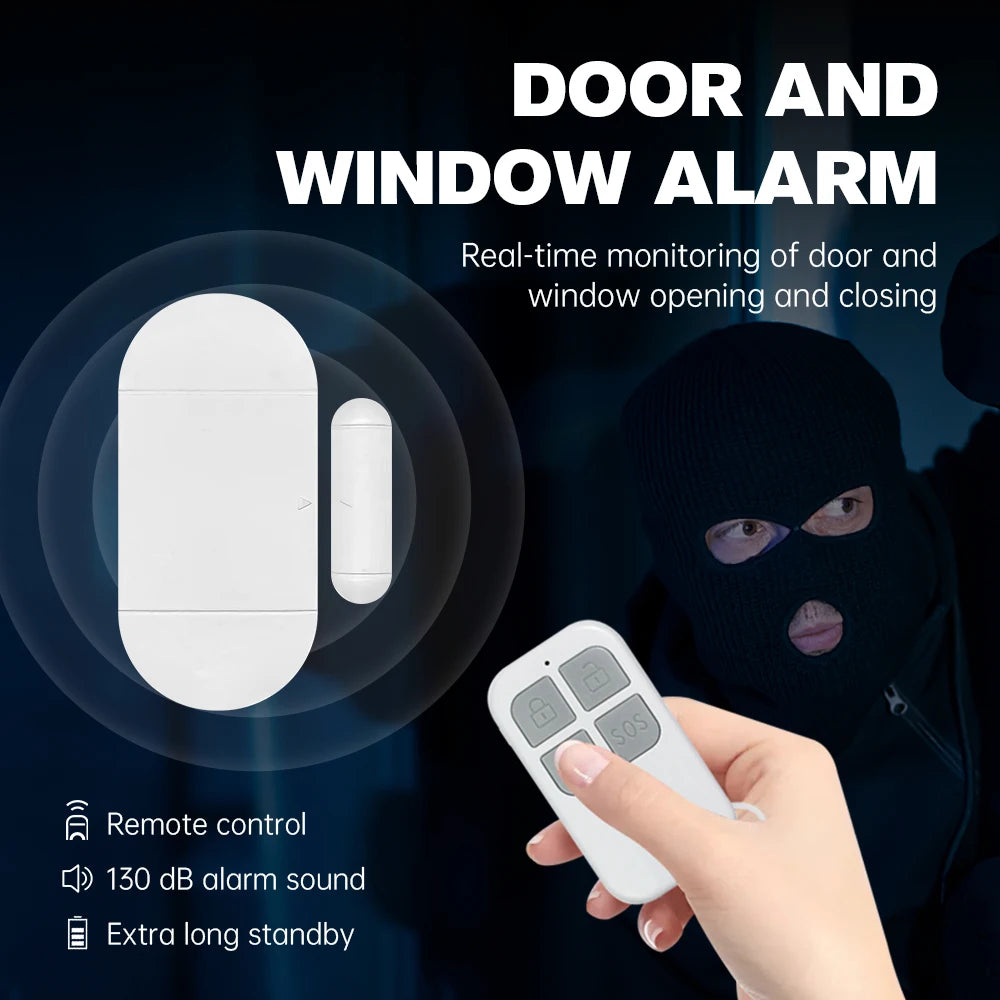 Safety Wireless Door Alarm for Home Security Personal Security Window Alarms Sensor Burglar Door Alarm for Pool, Cars, Sheds