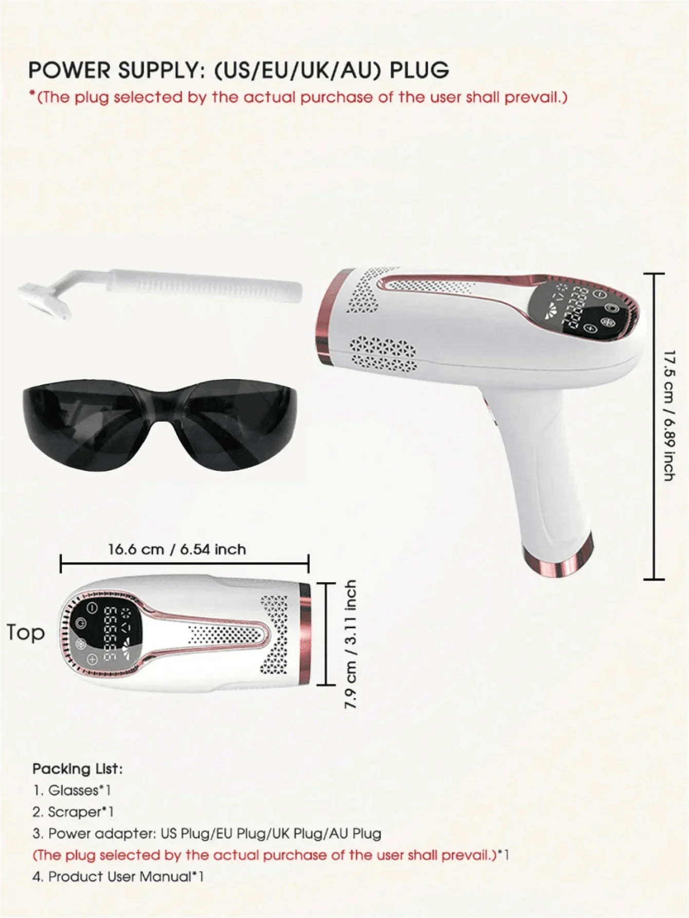 990000 Flashes IPL Laser Hair Removal Device Painless Permanent Hair Remover for Body Bikini Face with Salon Quality Results at