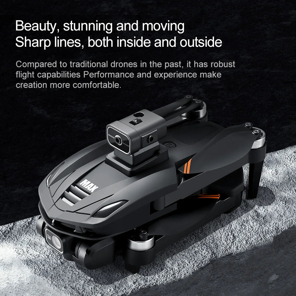 2025 Mini Drone 8K Professional HD Dual Cameras V168 Max Foldable Outdoor Drones Long Range WIFI FPV App RC Control Portable