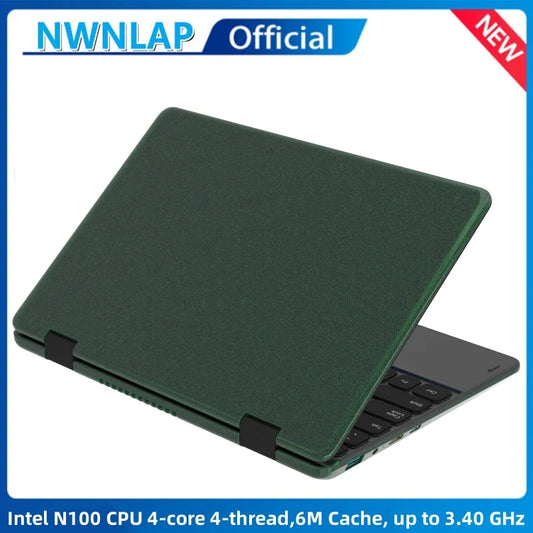 Green 2025 New 11" Touch Screen Intel Celeron N100  4 Core 4 Thread 3.4GHz  Laptop PC Cheap Win 11 Laptops Computer For Business