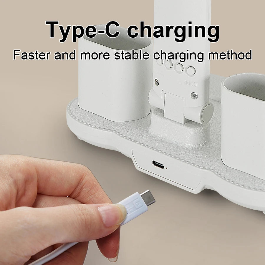 Rechargeable Led Desk Lamp for Study Table Lamp Led Eye Caring Light With 3 Color Modes Dimmable Reading Study and Office Work