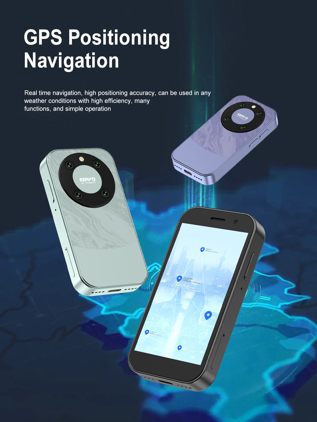 SERVO KING 9000 3.0" HD Display Small Smartphone Android 10.0 Network 4G LTE 2GB+16GB 2000mAh Face Recognition Mini Mobile Phone