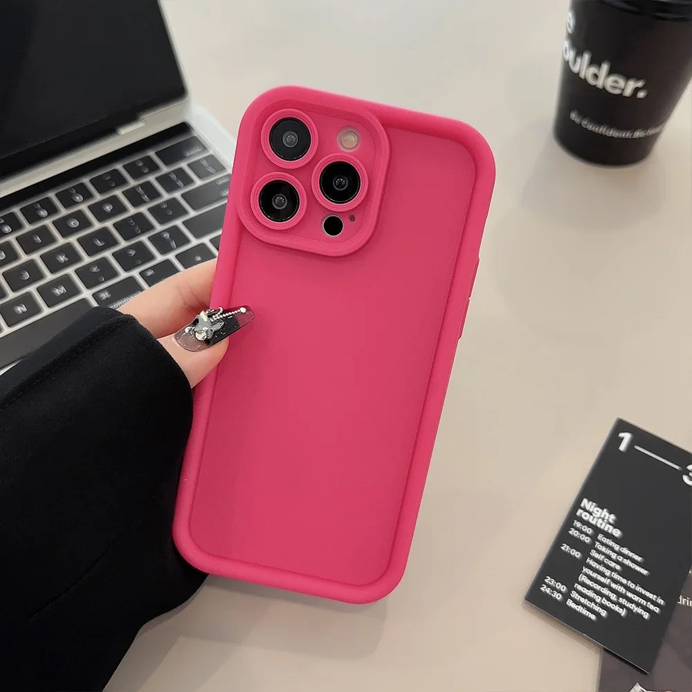 Beige Brown Black Stylish Phone Case for iPhone 15 14 13 12 11 Pro Max Plus 7 8 SE X XR XS Max, Slim Protective Shockproof Cover