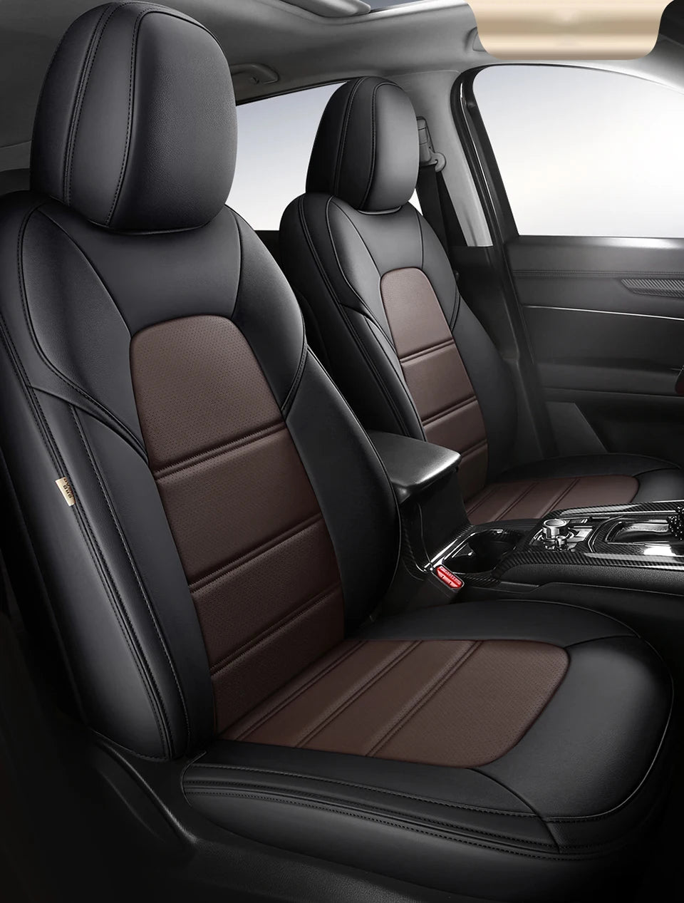 Custom Car Seat Cover For Mazda 3 Bk Bl Cx4 Cx7 6 Cx3 Cx30 Cx5 Atenza Luxury Leather Man Woman Gifts Auto Interior Accessories