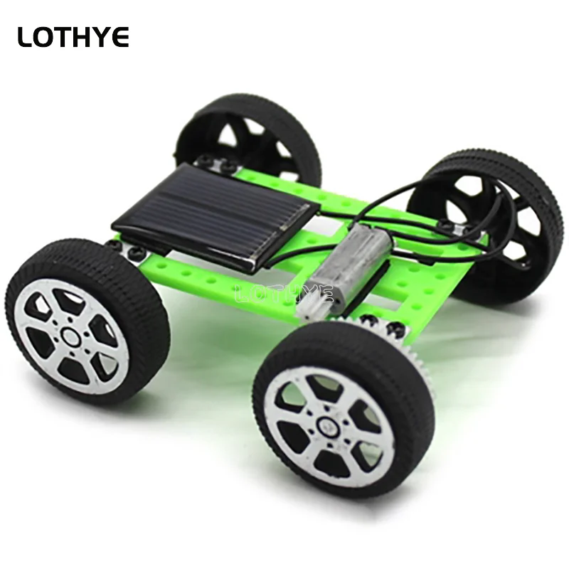 Mini DIY Solar Toy Car Powered Car Kit Children's Educational Gadgets Hobby Fun Children's Toy Robot Car Kit Gift