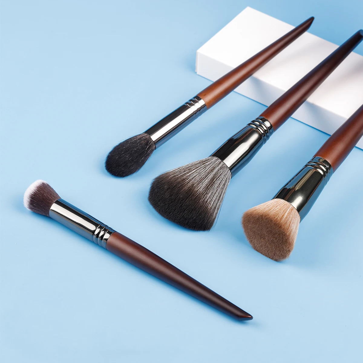 OVW Makeup Brushes Natural Hair Foundation Powder Eyeshadow Contour Professional Makeup brush Set Kit maquiagens