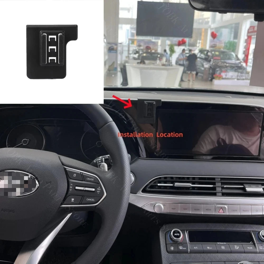 Cars Bracket For Hyundai Palisade LX2 2019-2023 2020 2021 Car Phone Holder Special Fixed Base 15W Wireless Charging Accessories