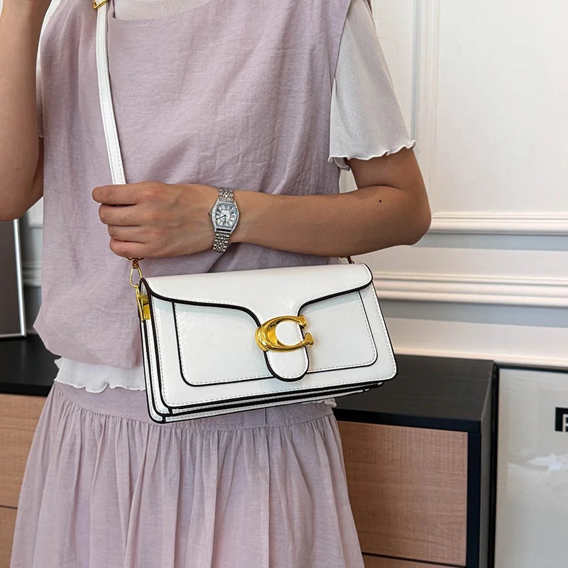 Double-Strap Small Square Crossbody Bag – Stylish Underarm Shoulder Purse For Women, Fashionable Classic Shoulder Bag 2026