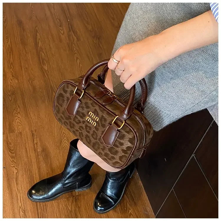 Women's Square Leather Satchel Handbag | Tote Shoulder Crossbody Purse & Diaper Bag