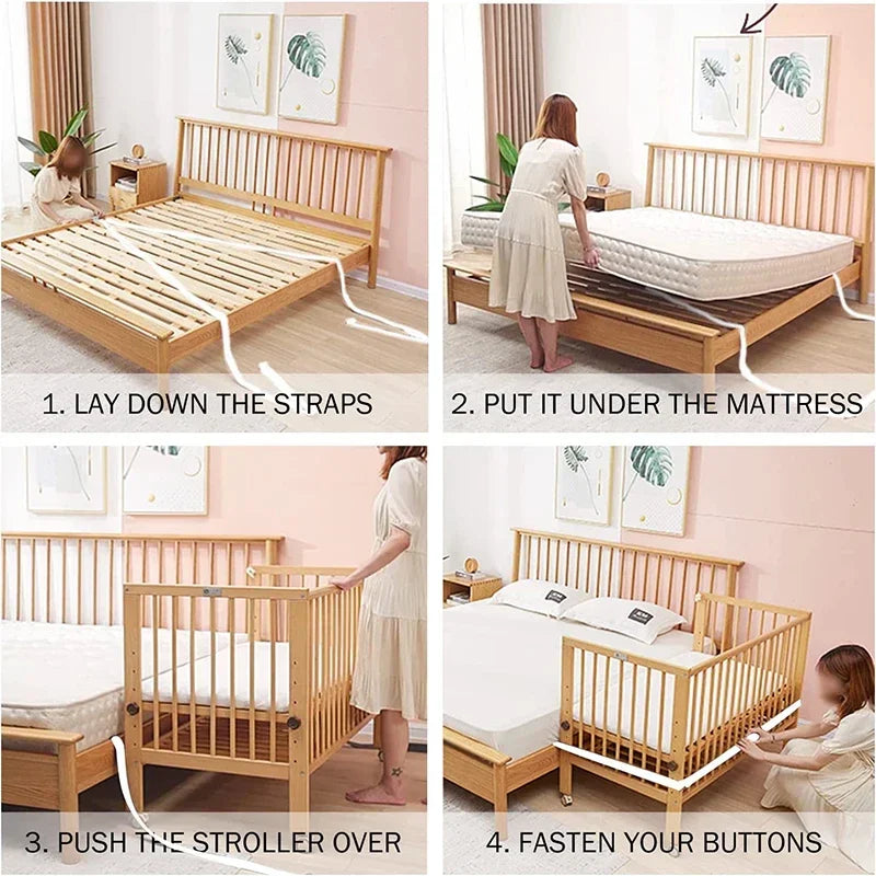 New Baby Fixing Fasteners Holder Crib Bridge Ropes Straps Twin Connecting Twins Fixation