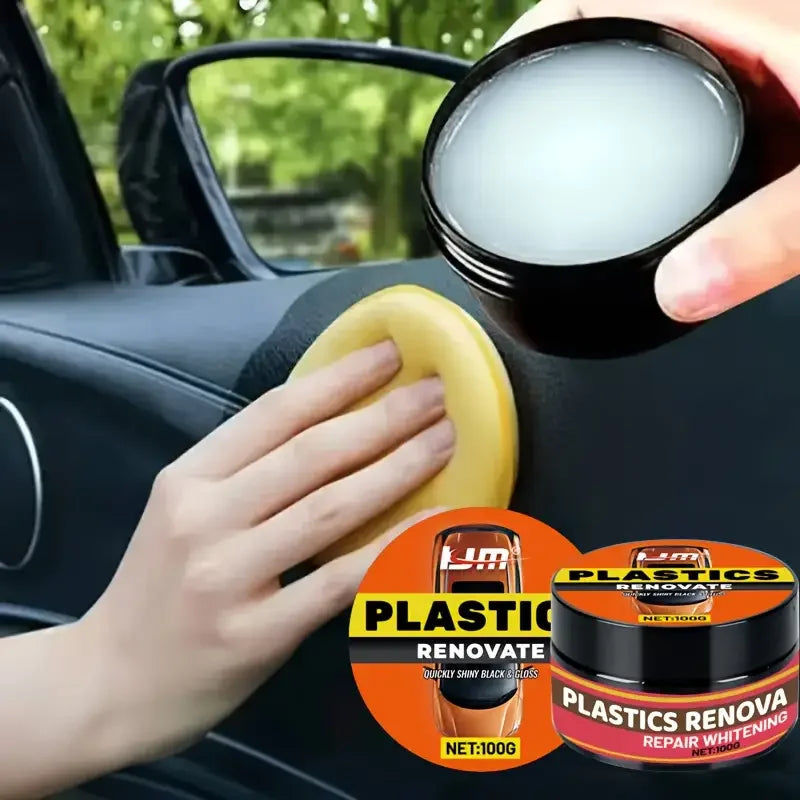 Ultimate car restoration package: plastic renewal, interior gloss, tire protection and yellowing repair, durable and anti-aging