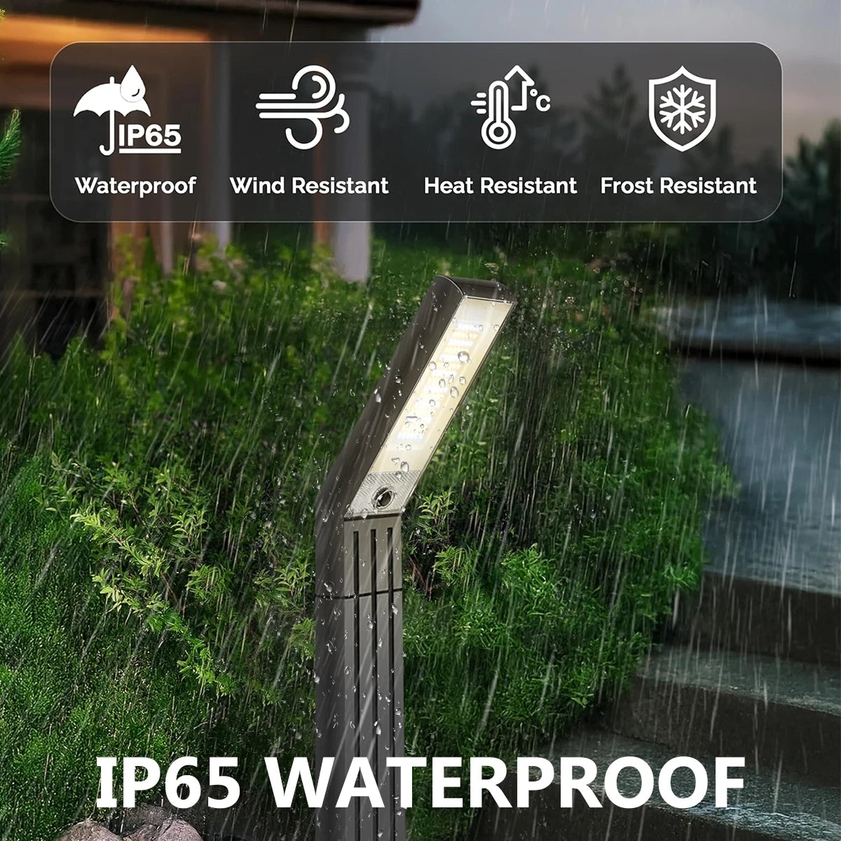 Solar Pathway Lights Outdoor Super Bright Outdoor Solar Lights with Warm White and White Light Waterproof Solar Garden Light