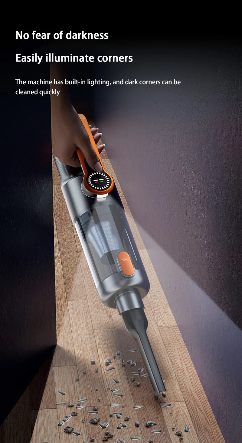 Car vacuum cleaner wireless one-button dust dump high-power portable vacuum cleaner large suction mini handheld vacuum cleaner