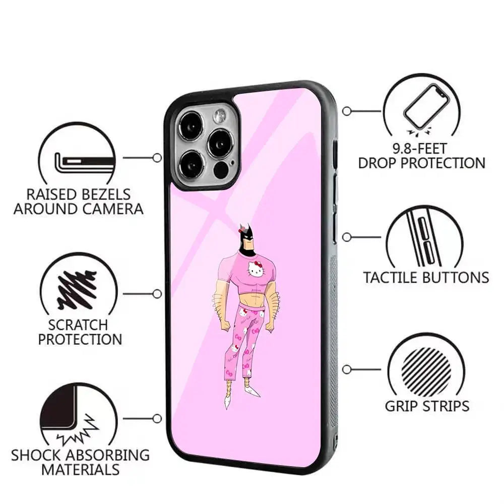 Cool-B-Batman-S Classic Armadura De For Magsafe Funda De Carga Inalámbrica Magnética Para For IPhone 11 12 13 14 15 16 17 Pro