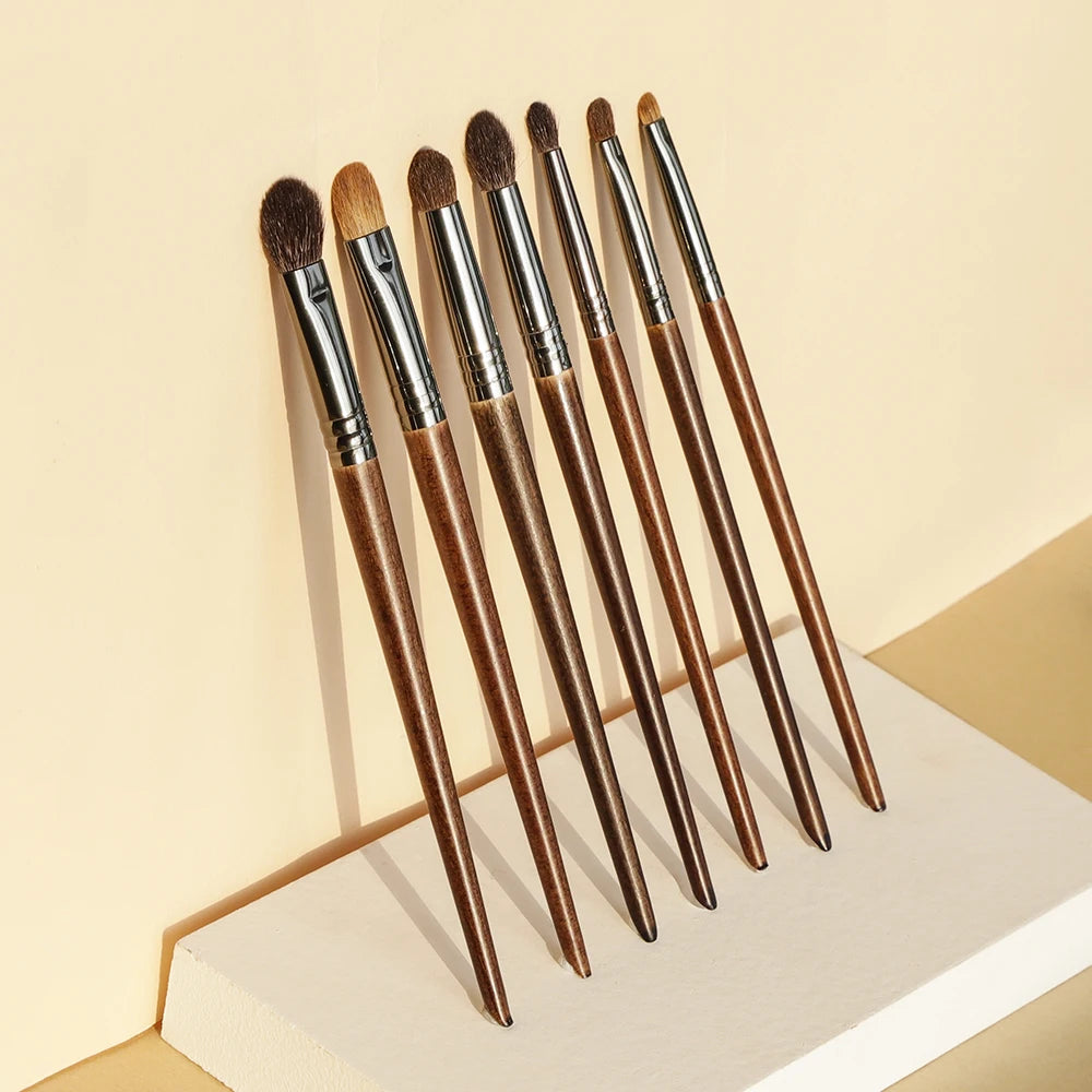 OVW Hot Sale Natural Goat Hair Makeup Brush Set  Goat Hair Eyeshadow Foundation Blush Brush for Professional And Personal Use
